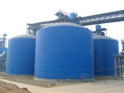 港口镇水泥钢板库改造